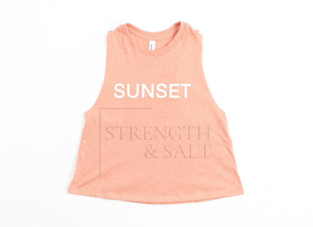 Run Rose Repeat Crop Top