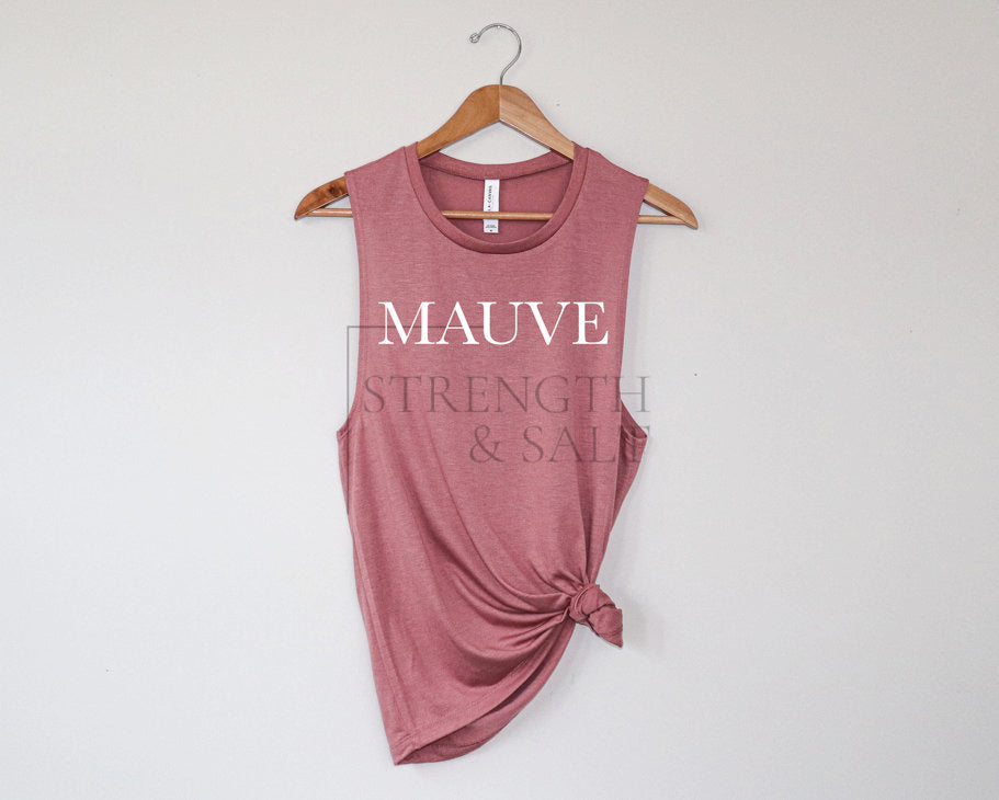 Latte Namaste Cabernet Muscle Tank